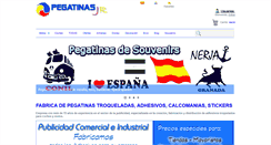 Desktop Screenshot of pegatinasjr.com